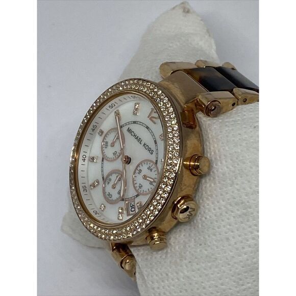 Michael Kors Parker MK5491 Womens Stainless Steel Analog Dial Quartz Watch WO320 - Picture 4 of 12